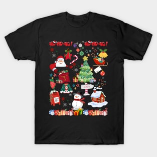 Colorful Christmas Design T-Shirt